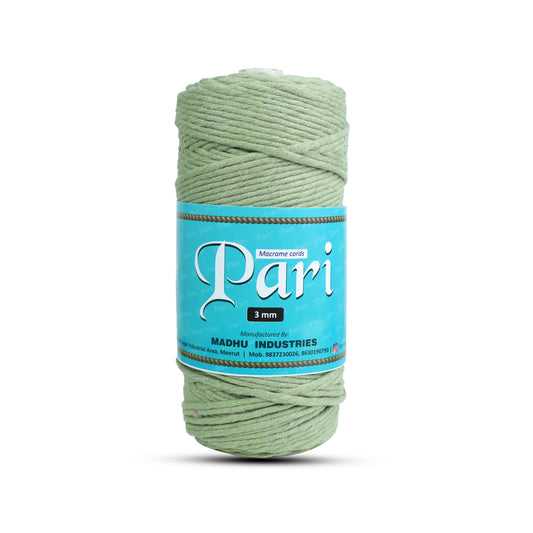 3mm Single Strand | Olive Green | 200 - 250 Metres | 1kg Spool | Cotton | No 14