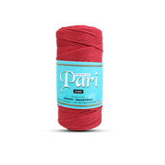 3mm Single Strand | Red | 200 - 250 Metres | 1kg Spool | Cotton | No 15