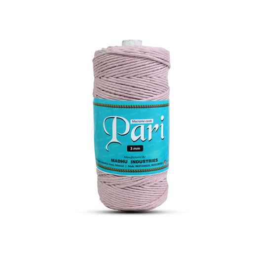 3mm Single Strand | Baby Pink | 200 - 250 Metres | 1kg Spool | Cotton | No 18