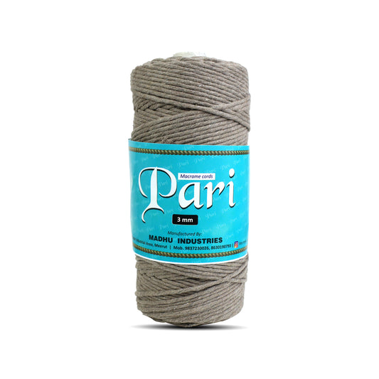 3mm Single Strand | Mud Colour | 200 - 250 Metres | 1kg Spool | Cotton | No 23