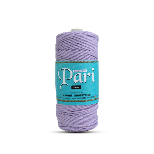 3mm Single Strand | Lavender | 200 - 250 Metres | 1kg Spool | Cotton | No 31