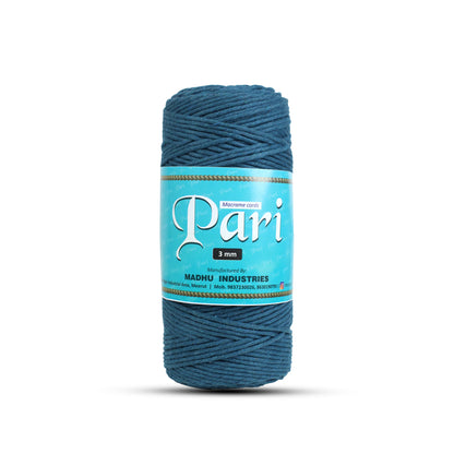 3mm Single Strand | Teal Blue | 200 - 250 Metres | 1kg Spool | Cotton | No 39