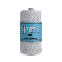 3mm Twisted (3Ply) | Pure White | 200 - 250 Metres | 1kg Spool | Cotton | No 03