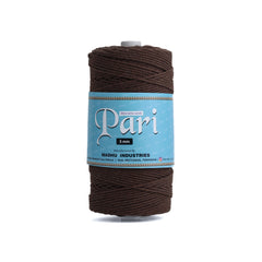 3mm Twisted (3Ply) | Coffee Brown | 200 - 250 Metres | 1kg Spool | Cotton | No 05