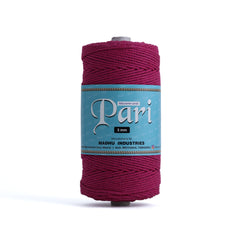 3mm Twisted (3Ply) | Hot Pink | 200 - 250 Metres | 1kg Spool | Cotton | No 16