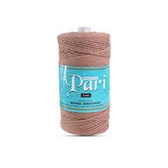 3mm Twisted (3Ply) | Peach | 200 - 250 Metres | 1kg Spool | Cotton | No 17