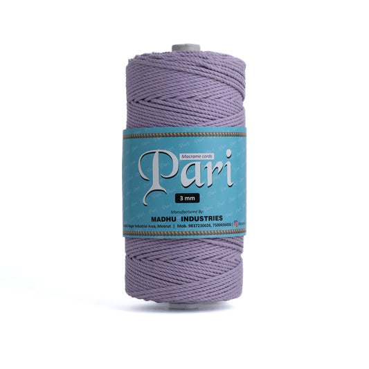 3mm Twisted (3Ply) | Lavender | 200 - 250 Metres | 1kg Spool | Cotton | No 31