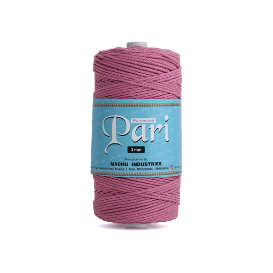 3mm Twisted (3Ply) | Bright Pink | 200 - 250 Metres | 1kg Spool | Cotton | No 33