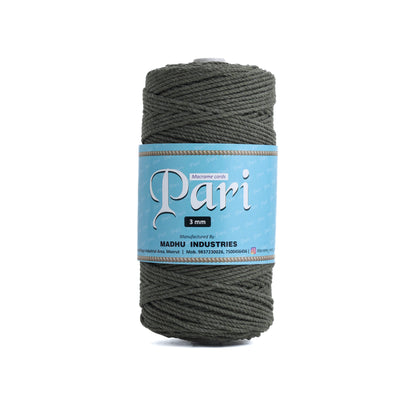 3mm Twisted (3Ply) | Army Green | 200 - 250 Metres | 1kg Spool | Cotton | No 38