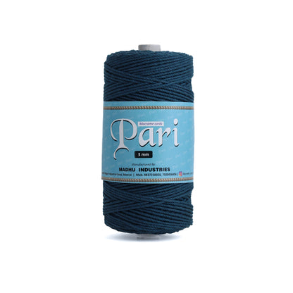 3mm Twisted (3Ply) | Teal Blue | 200 - 250 Metres | 1kg Spool | Cotton | No 39