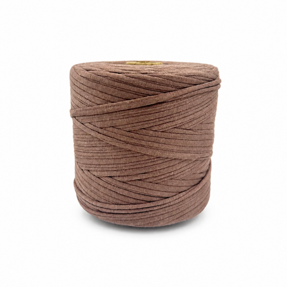 Soft Tshirt Yarn | 500grams | Coffee Brown Colour | Perfect for Macrame, Crochet & DIY Project