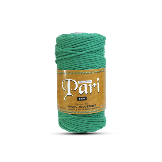 4mm Braided | Green | 140 Meters | 1Kg Spool | Cotton | No 11