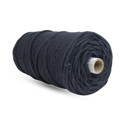 4mm Braided | Black | 140 Metres | 1Kg Spool | Cotton | No 01