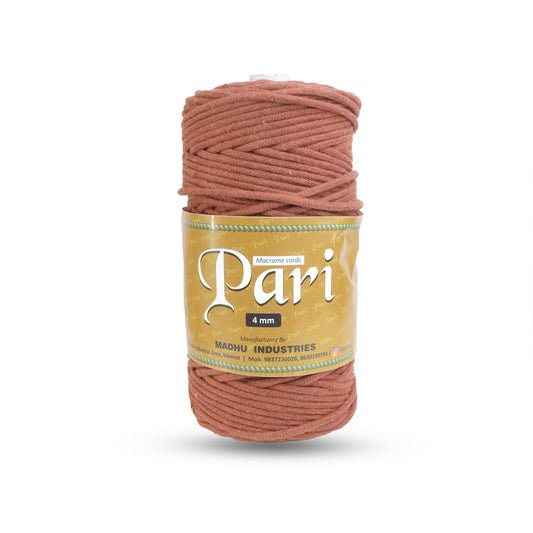 4mm Braided | Chocolate Brown | 140 Meters | 1Kg Spool | Cotton | No 06