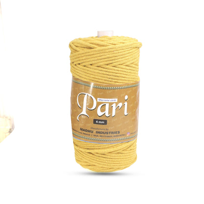 4mm Braided | Mustard | 140 Meters | 1Kg Spool | Cotton | No 07
