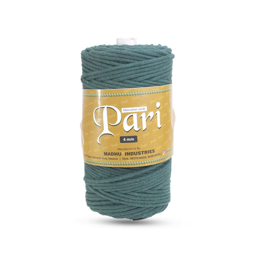 4mm Braided | Forrest Green | 140 Meters | 1Kg Spool | Cotton | No 10