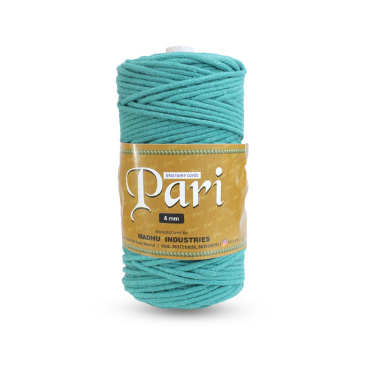 4mm Braided | Sea Green | 140 Meters | 1Kg Spool | Cotton | No 12