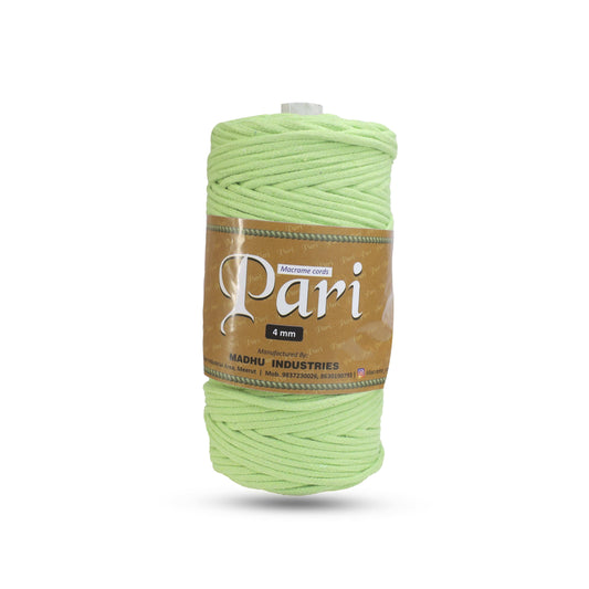 4mm Braided | Parrot Green | 140 Meters | 1Kg Spool | Cotton | No 13