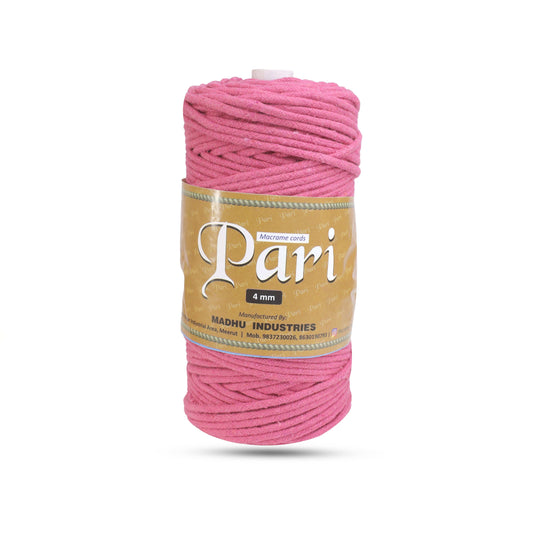 4mm Braided | Hot Pink | 140 Meters | 1Kg Spool | Cotton | No 16