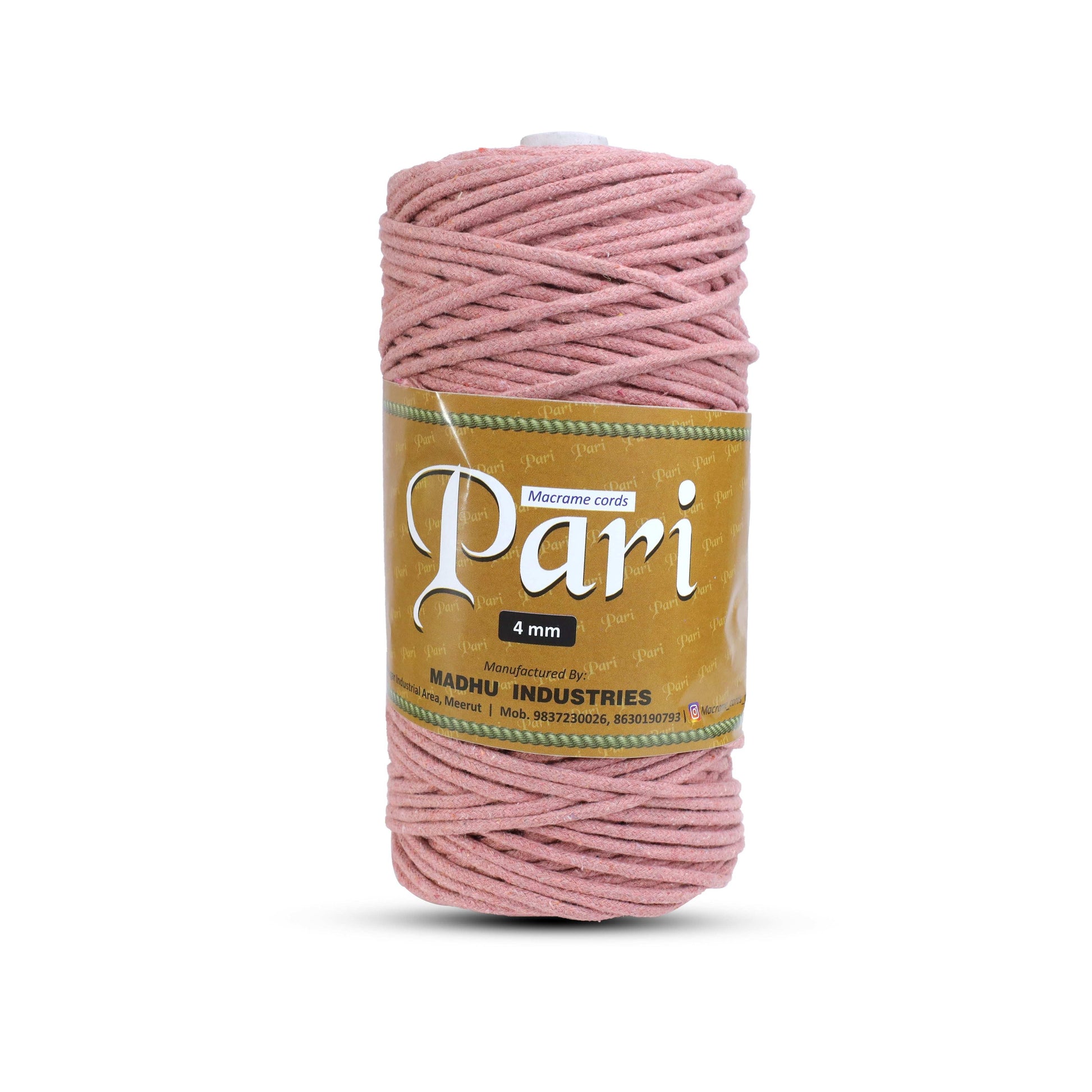 4mm Braided | Peach | 140 Meters | 1Kg Spool | Cotton | No 17