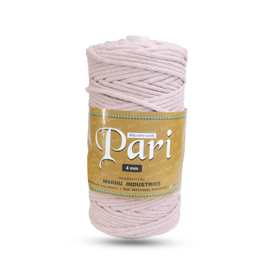 4mm Braided | Baby Pink | 140 Meters | 1Kg Spool | Cotton | No 18