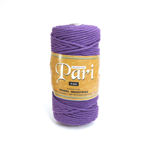 4mm Braided | Violet | 140 Meters | 1Kg Spool | Cotton | No 21