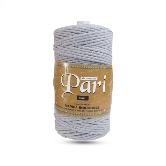 4mm Braided | Steel Grey | 140 Meters | 1Kg Spool | Cotton | No 24