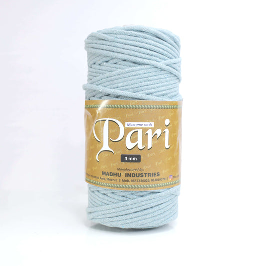 4mm Braided | Mint Blue | 140 Meters | 1Kg Spool | Cotton | No 25