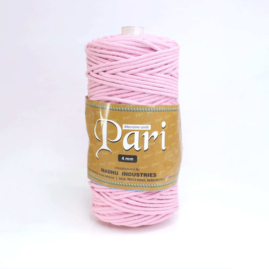 4mm Braided | Bubble Gum Pink | 140 Meters | 1Kg Spool | Cotton | No 26