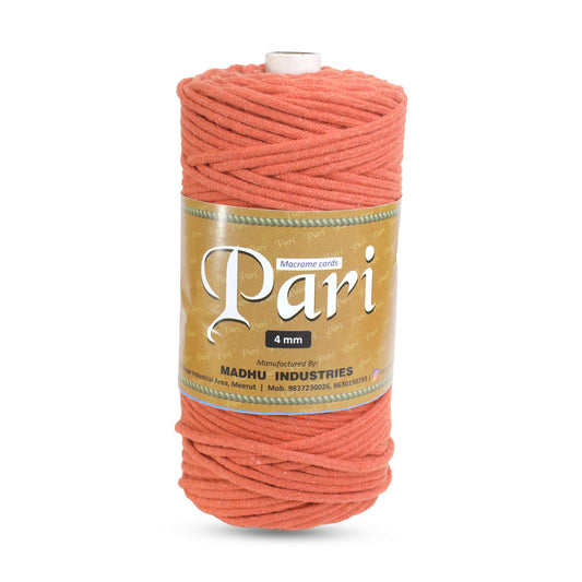 4mm Braided | Rust | 140 Meters | 1Kg Spool | Cotton | No 28