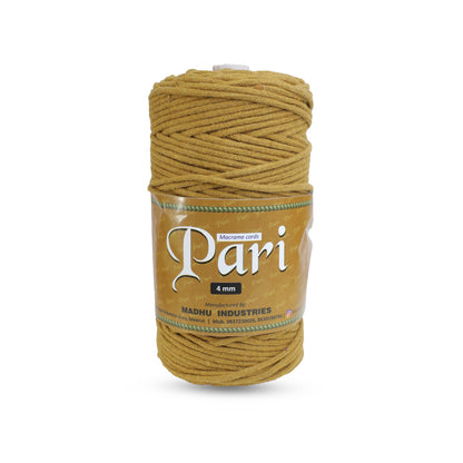 4mm Braided | Golden Mustard | 140 Meters | 1Kg Spool | Cotton | No 37