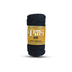 4mm Single Strand | Black | 150 Metres | 1kg Spool | Cotton |No 01