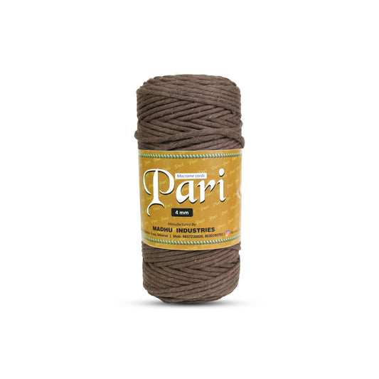 4mm Single Strand | Coffee Brown | 150 Metres | 1kg Spool | Cotton  |No 05