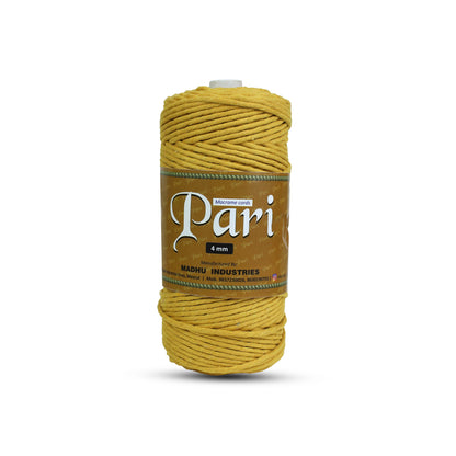 4mm Single Strand | Mustard | 150 Metres | 1kg Spool | Cotton  |No 07