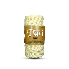 4mm Single Strand | Light Yellow | 150 Metres | 1kg Spool | Cotton  |No 09