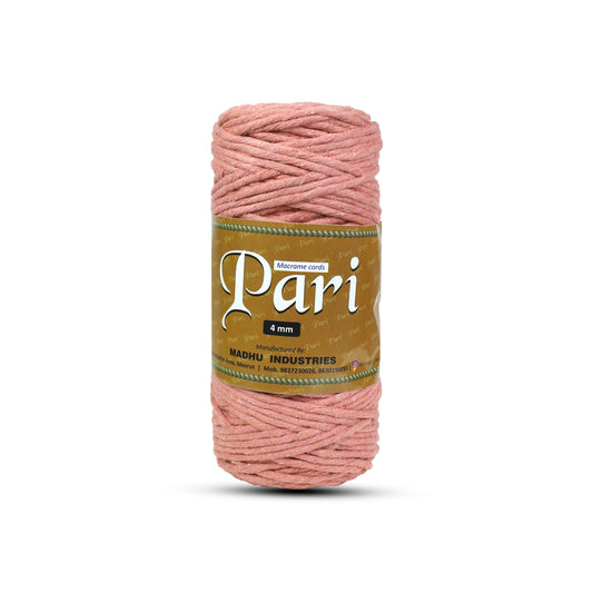 4mm Single Strand | Peach | 150 Metres | 1kg Spool | Cotton  |No 17