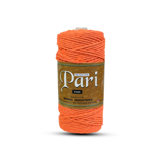 4mm Single Strand | Orange | 150 Metres | 1kg Spool | Cotton  |No 19