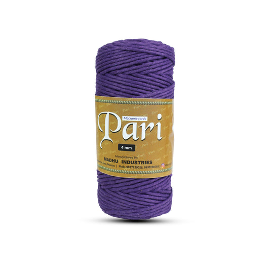 4mm Single Strand | Violet | 150 Metres | 1kg Spool | Cotton  |No 21