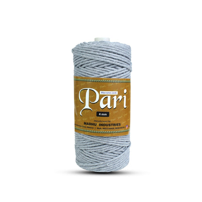 4mm Single Strand | Steel Grey | 150 Metres | 1kg Spool | Cotton  |No 24