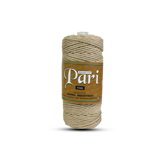 4mm Single Strand | Beige | 150 Metres | 1kg Spool | Cotton  |No 30