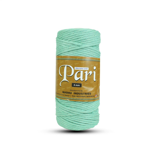 4mm Single Strand | Mint Green | 150 Metres | 1kg Spool | Cotton  |No 35