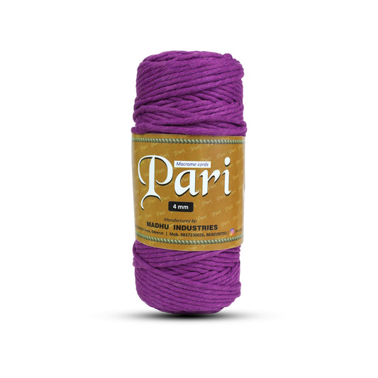 4mm Single Strand | Reddish Purple | 150 Metres | 1kg Spool | Cotton  |No 36