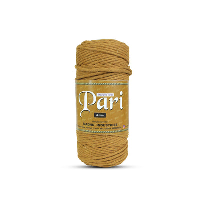 4mm Single Strand | Golden Mustard | 150 Metres | 1kg Spool | Cotton  |No 37