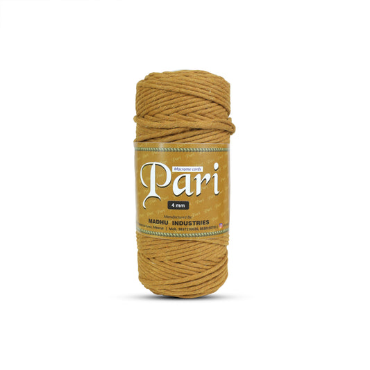 4mm Single Strand | Golden Mustard | 150 Metres | 1kg Spool | Cotton  |No 37