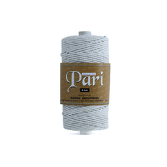 4mm Twisted (3Ply) | Pure White | 150 Metres | 1kg Spool | Cotton | No 03