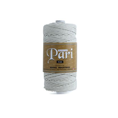 4mm Twisted (3Ply) | Off White | 150 Metres | 1kg Spool | Cotton | No 04