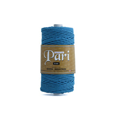 4mm Twisted (3Ply) | Bright Blue | 150 Metres | 1kg Spool | Cotton | No 22