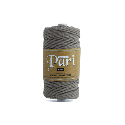 4mm ટ્વિસ્ટેડ (3Ply) | માટીનો રંગ | 150 મીટર | 1 કિલો સ્પૂલ | કપાસ