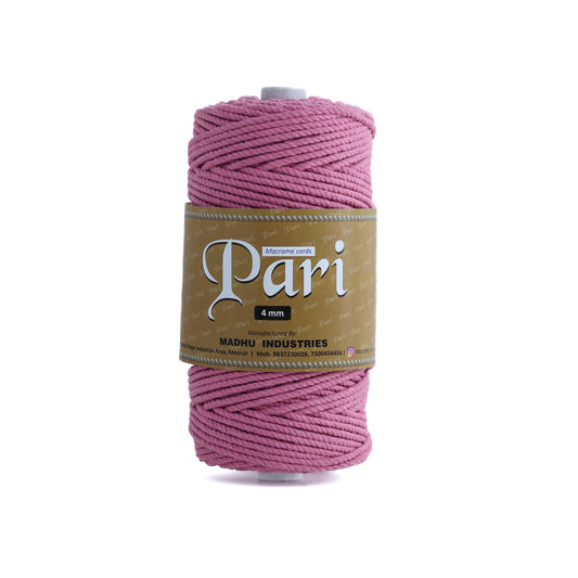 4mm Twisted (3Ply) | Bright Pink | 150 Metres | 1kg Spool | Cotton | No 33