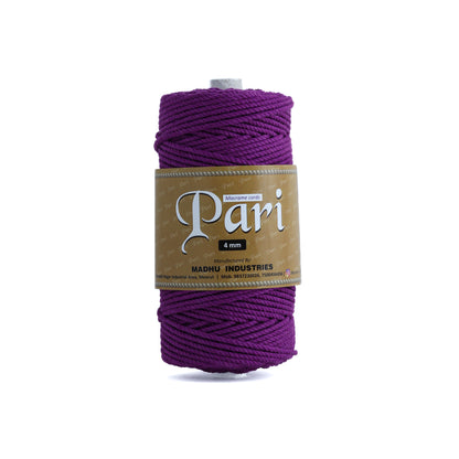 4mm Twisted (3Ply) | Reddish Purple | 150 Metres | 1kg Spool | Cotton | No 36